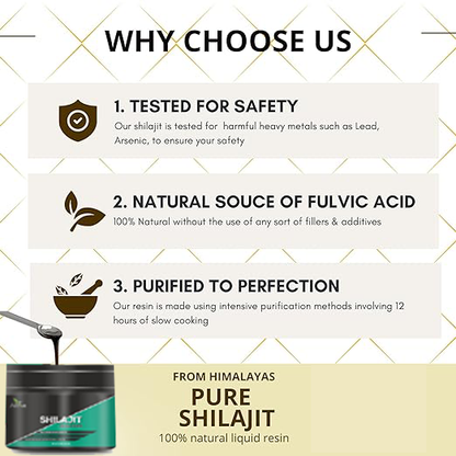 Original & Pure Best Ayurvedic Himalayan Shilajit Resin Form